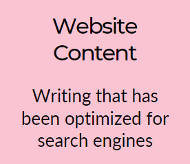copywriting for small business / website content